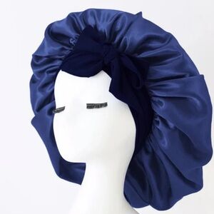 VELANICO Satin Hair Bonnet with Bow (Set of 3)